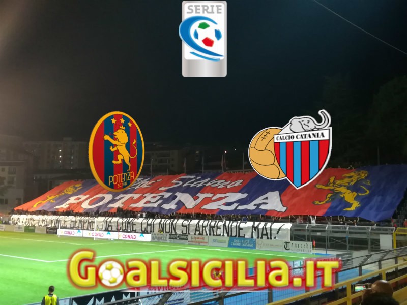 Potenza-Catania: 1-1 al triplice fischio-Il tabellino