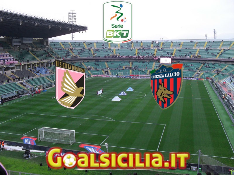 Palermo-Cosenza: 2-1 il finale-Il tabellino