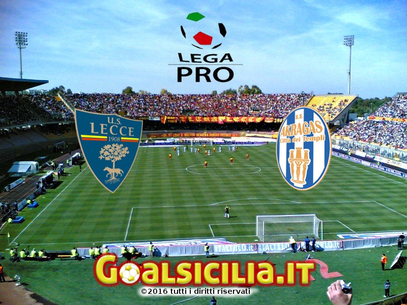 Lecce-Akragas: 2-1 al 45'