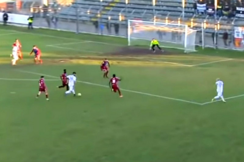 RIETI-CATANIA 0-1: gli highlights (VIDEO)-Gran gol di Calapai