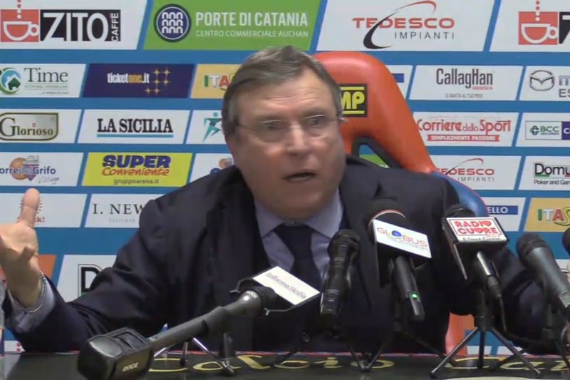 Catania, Lo Monaco: “Non vorrei mai cambiare allenatore, ma era necessario. Pregi dei tifosi? Sono stanco di...”