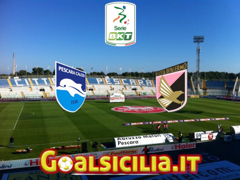 Pescara-Palermo: 3-2 il finale-Il tabellino