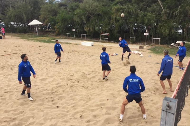 Biancavilla: allenamento sulla spiaggia in vista dei play off nazionali (VIDEO)