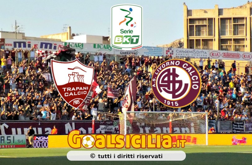 Trapani-Livorno: 2-1 il finale-Il tabellino