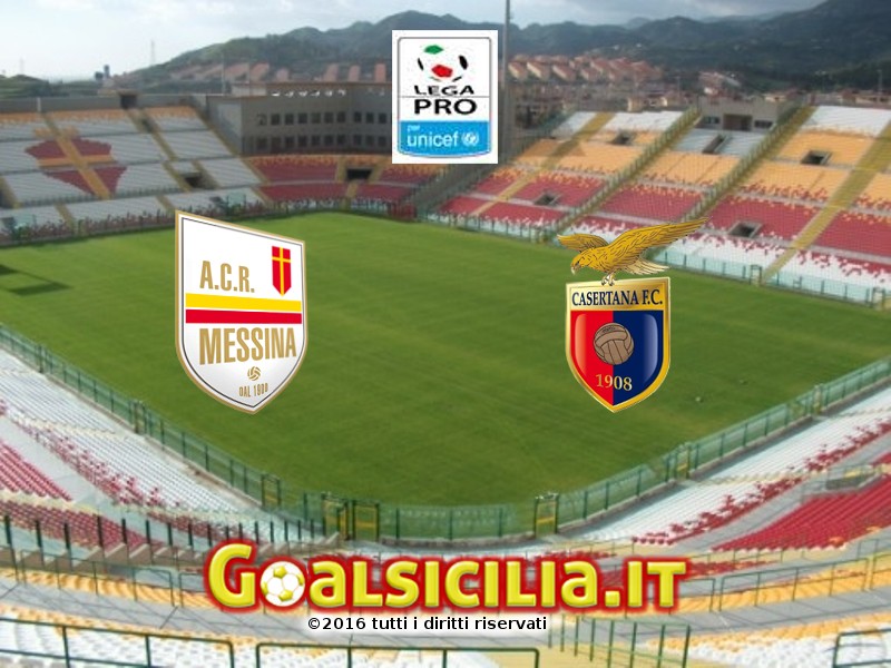 Messina-Casertana: è 2-1 alla fine del primo tempo