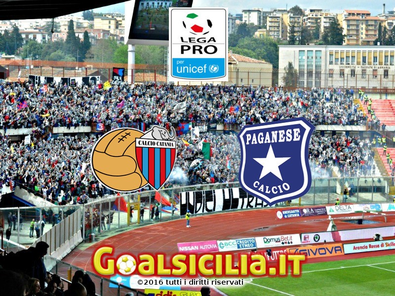 Catania-Paganese: 0-0 all'intervallo