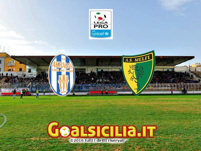 Akragas-Melfi, finale 1-1: biancazzurri restano in Lega Pro