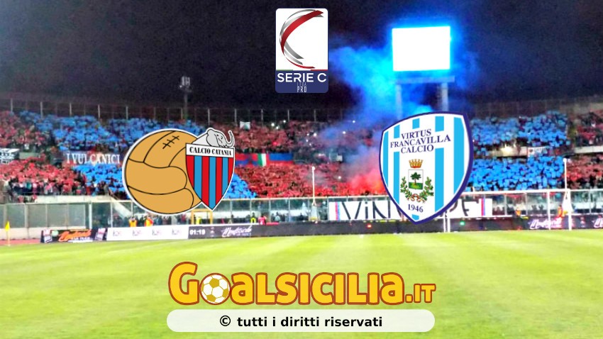 Catania-Virtus Francavilla: 1-0 il finale-Il tabellino