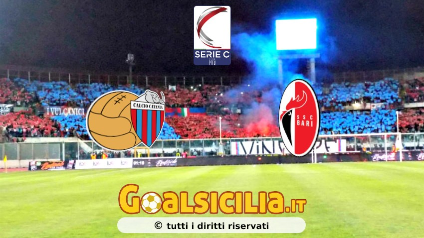 Catania-Bari 1-1 il finale-Il Tabellino