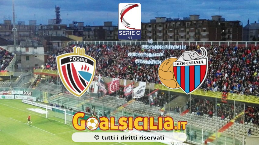 Foggia-Catania: 2-2 il finale-Il tabellino