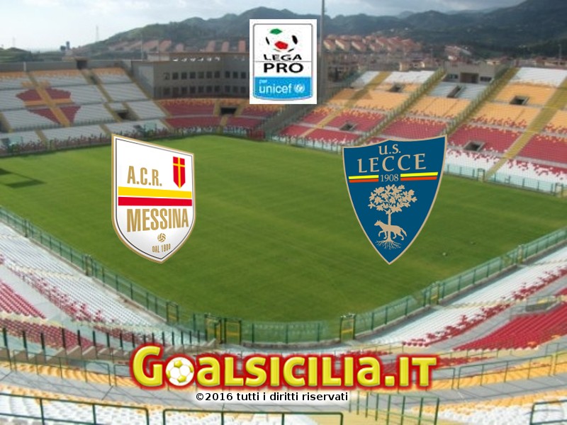 Messina-Lecce: 0-2 all’intervallo
