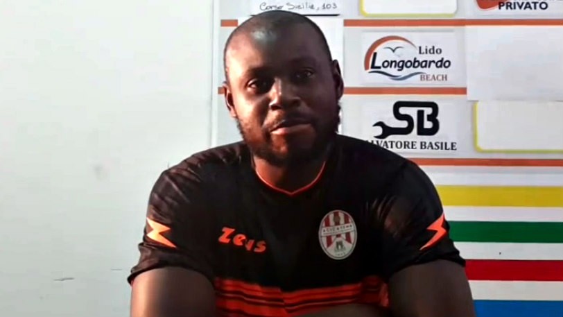 Acicatena, Kabangu: “Felice del primo gol qui, devo un grazie a tutti i miei compagni”