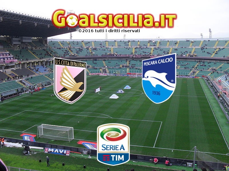 Palermo-Pescara: 1-1 il finale