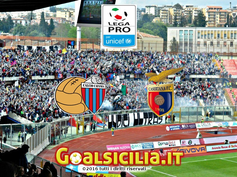 Catania-Casertana: 1-0 al triplice fischio