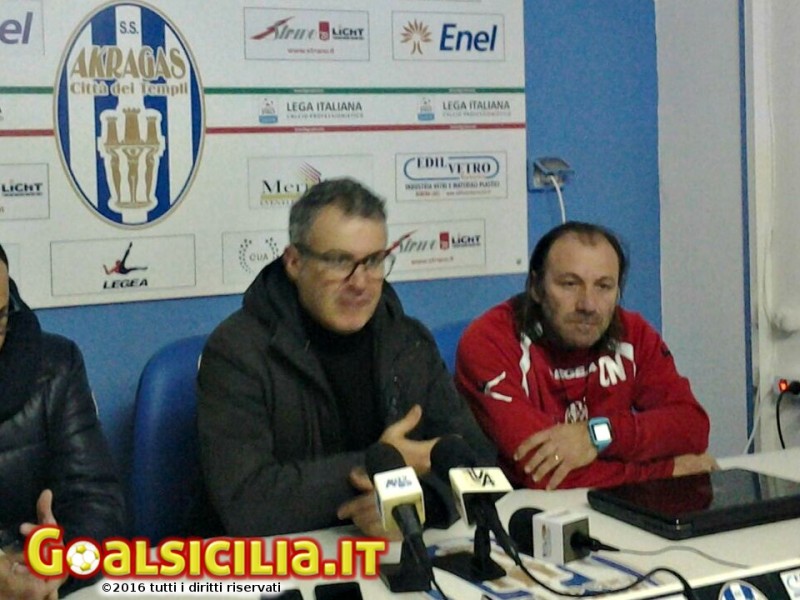 Akragas, Di Napoli: ''Oggi grande partita, potevamo fare risultato''