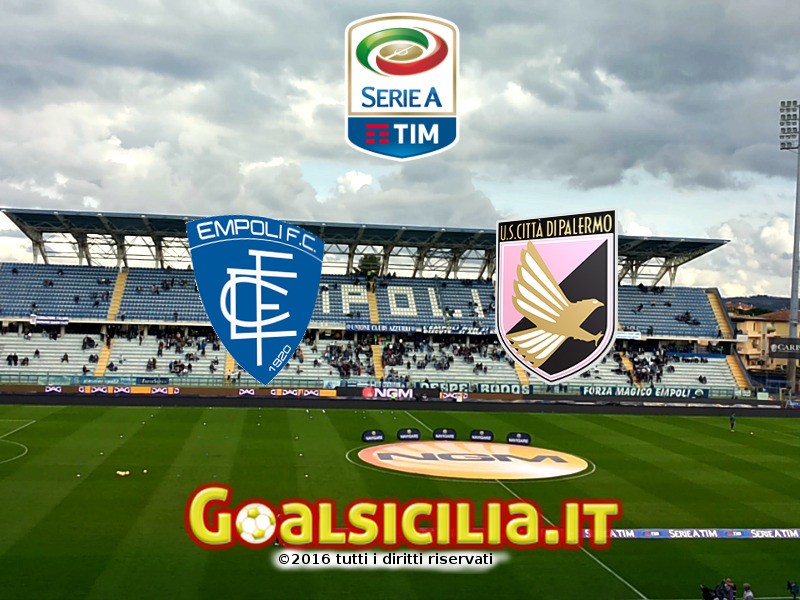 Empoli-Palermo: 0-0 all'intervallo