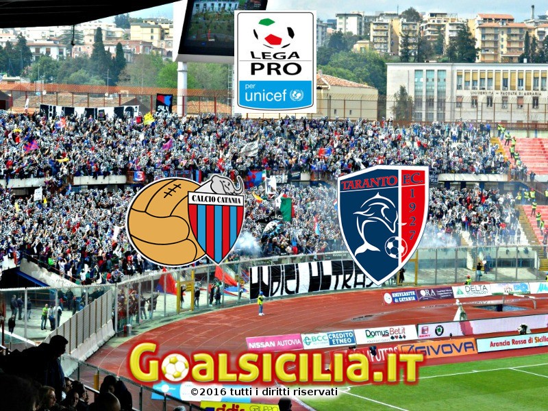 Catania-Taranto: finisce 0-0 la prima frazione
