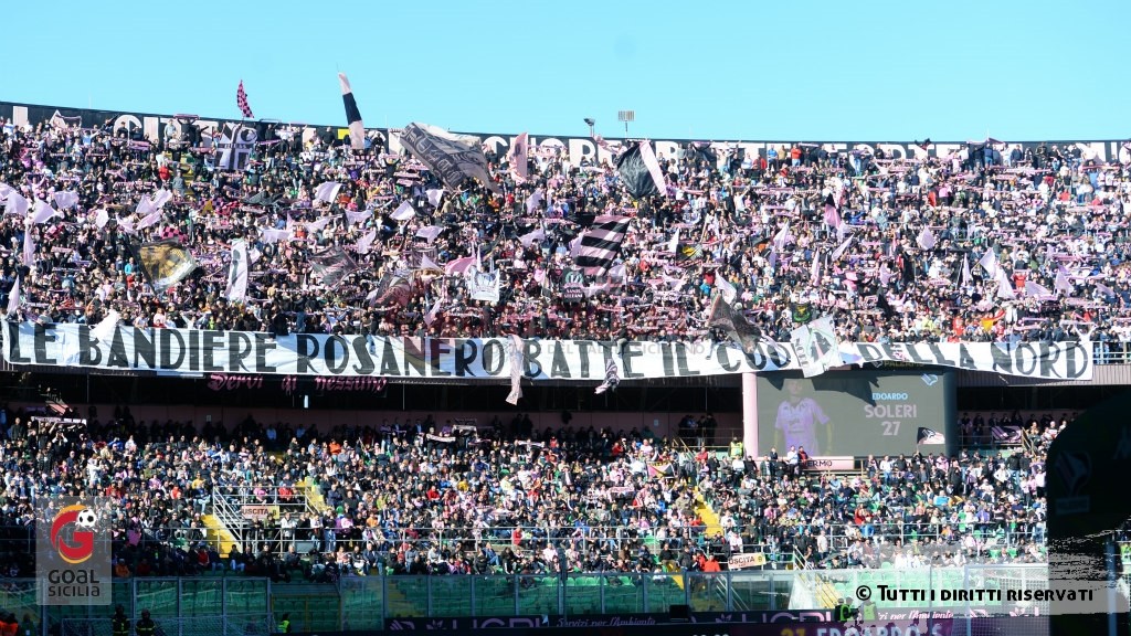 Palermo: stasera sarà record di spettatori, “Renzo Barbera” stracolmo