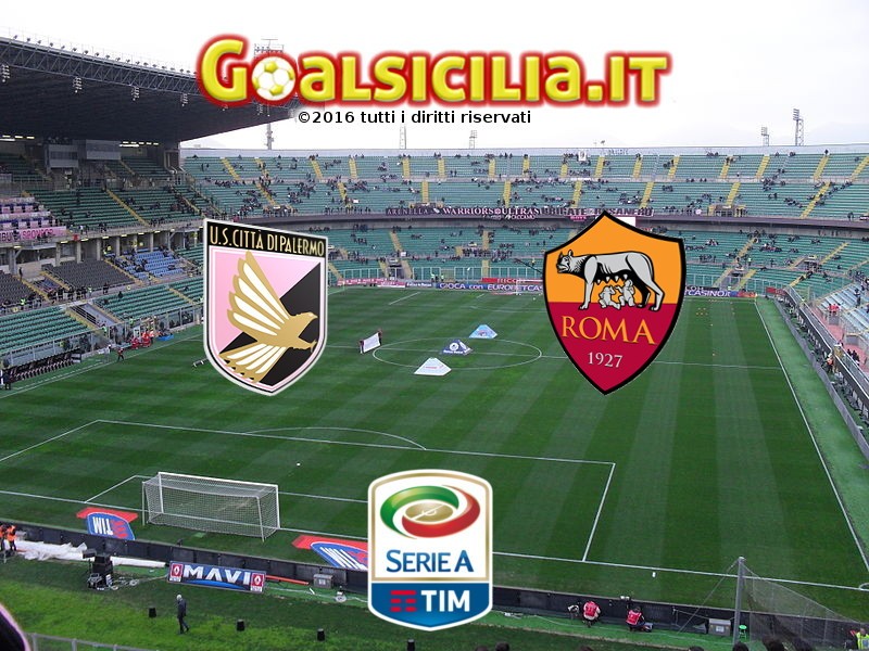 Palermo-Roma: 0-1 all'intervallo
