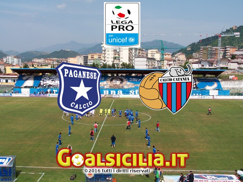 Paganese-Catania: è 2-1 il finale