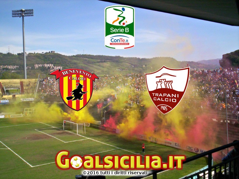 Benevento-Trapani: 1-1 all'intervallo