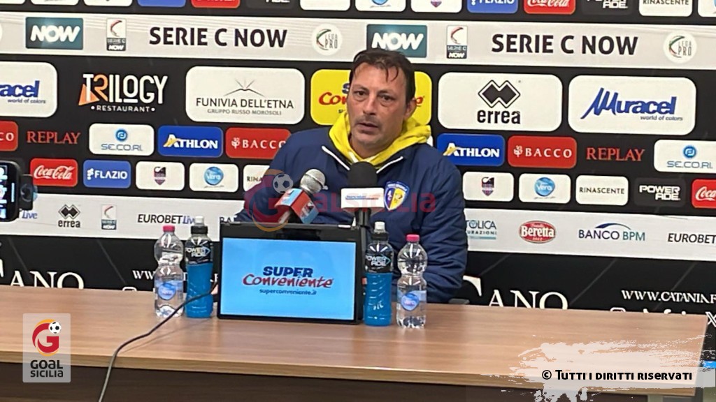 Audace Cerignola, Raffaele: “Grande rammarico per iil risultato. Da allenatore del Catania mi è dispiaciuto...”