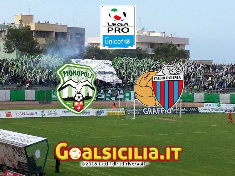 Monopoli-Catania: finisce 1-0 il primo tempo