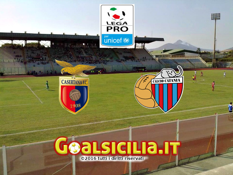 Casertana-Catania: finisce 0-0 la prima frazione