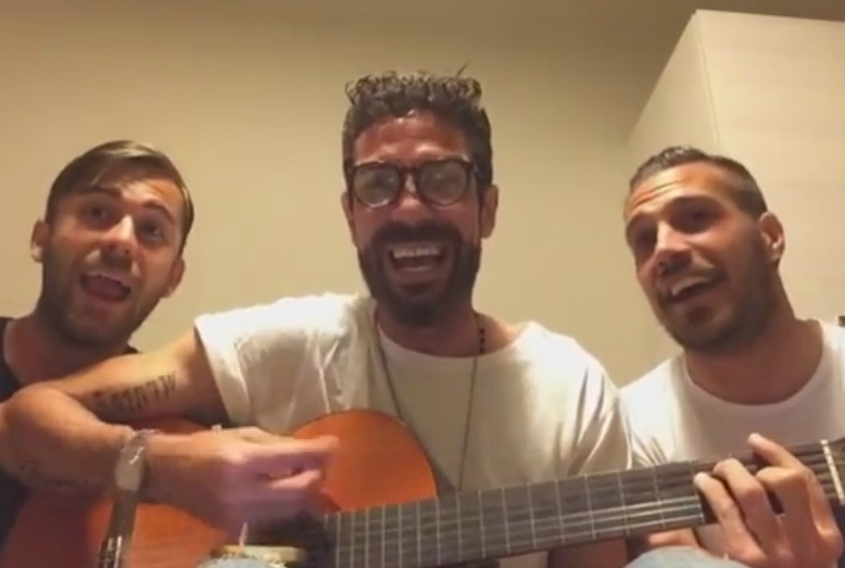Leonzio: Gallon, Ricciardo e Porcaro cantano coro ‘acustico’ (VIDEO)