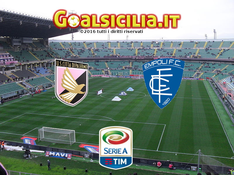 Palermo-Empoli: 2-1 il finale