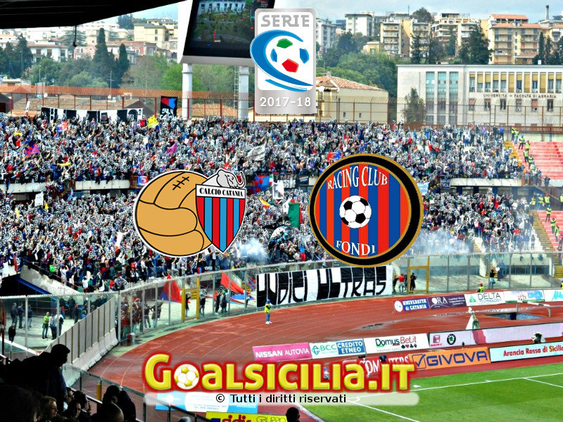 Catania-Racing Fondi: 1-0 all'intervallo