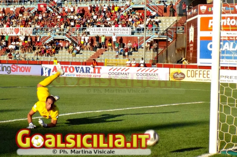 Trapani-Casertana: finisce 0-1 la prima frazione