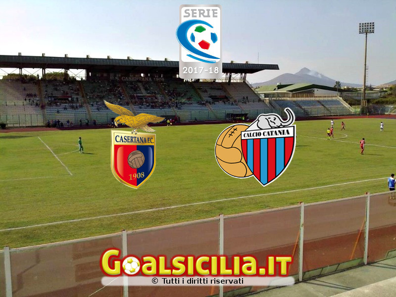 Casertana-Catania: 0-0 all’intervallo