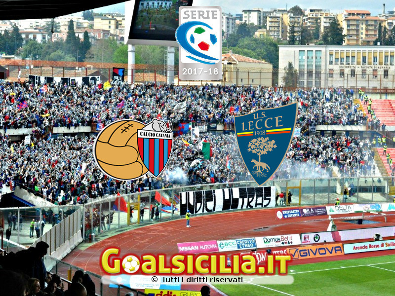 Catania-Lecce: le formazioni ufficiali