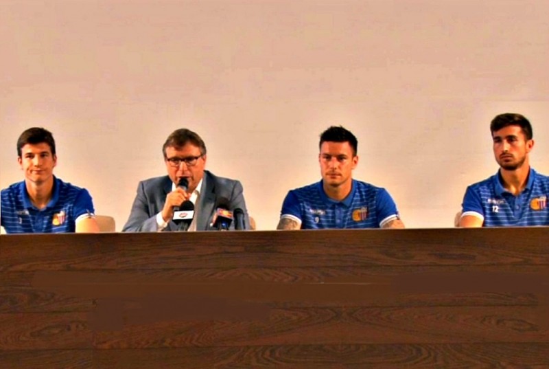 Catania: presentati Martinez, Djordjevic e Paolucci-le loro parole in sala stampa