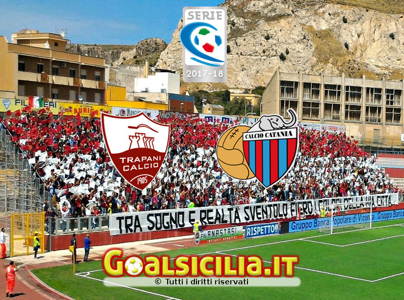 Trapani-Catania: il finale è 2-0