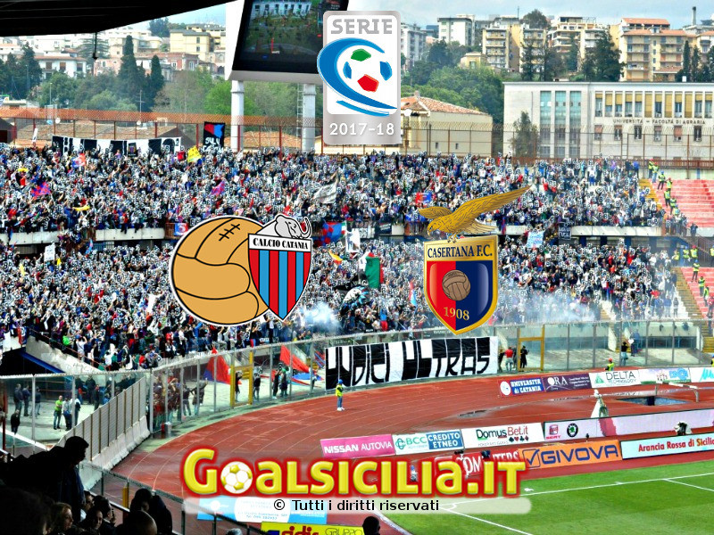 Catania-Casertana: il finale è 1-2