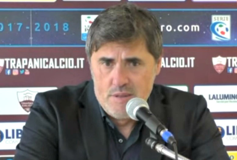 Trapani, Calori: ''Col Lecce sarà gara importantissima. Dobbiamo vincere per ridurre il distacco''